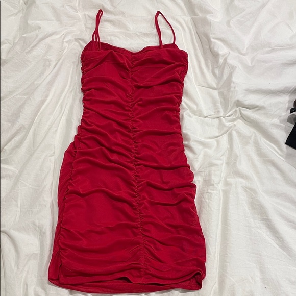 Garage Vibrant Red Mini Dress - Picture 3 of 5